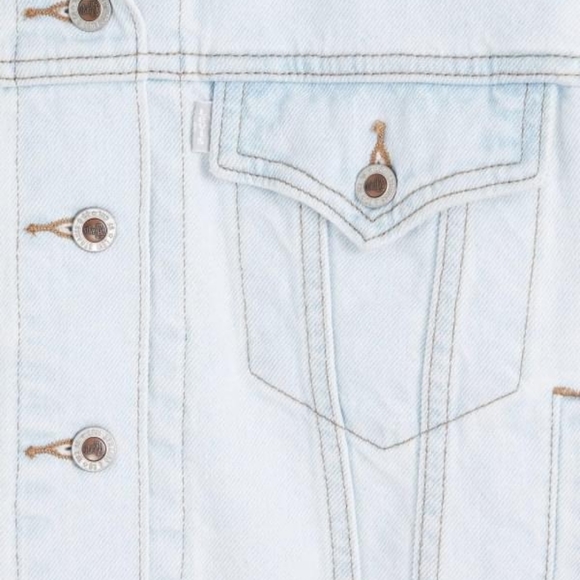 NWT Levi's SilverTab Light Wash Home Sweet Home Cropped Trucker Jacket M - Picture 6 of 6